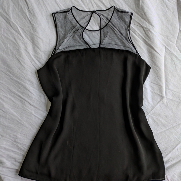 ARITZIA Babaton Chic Black Mesh Top - Picture 2 of 5